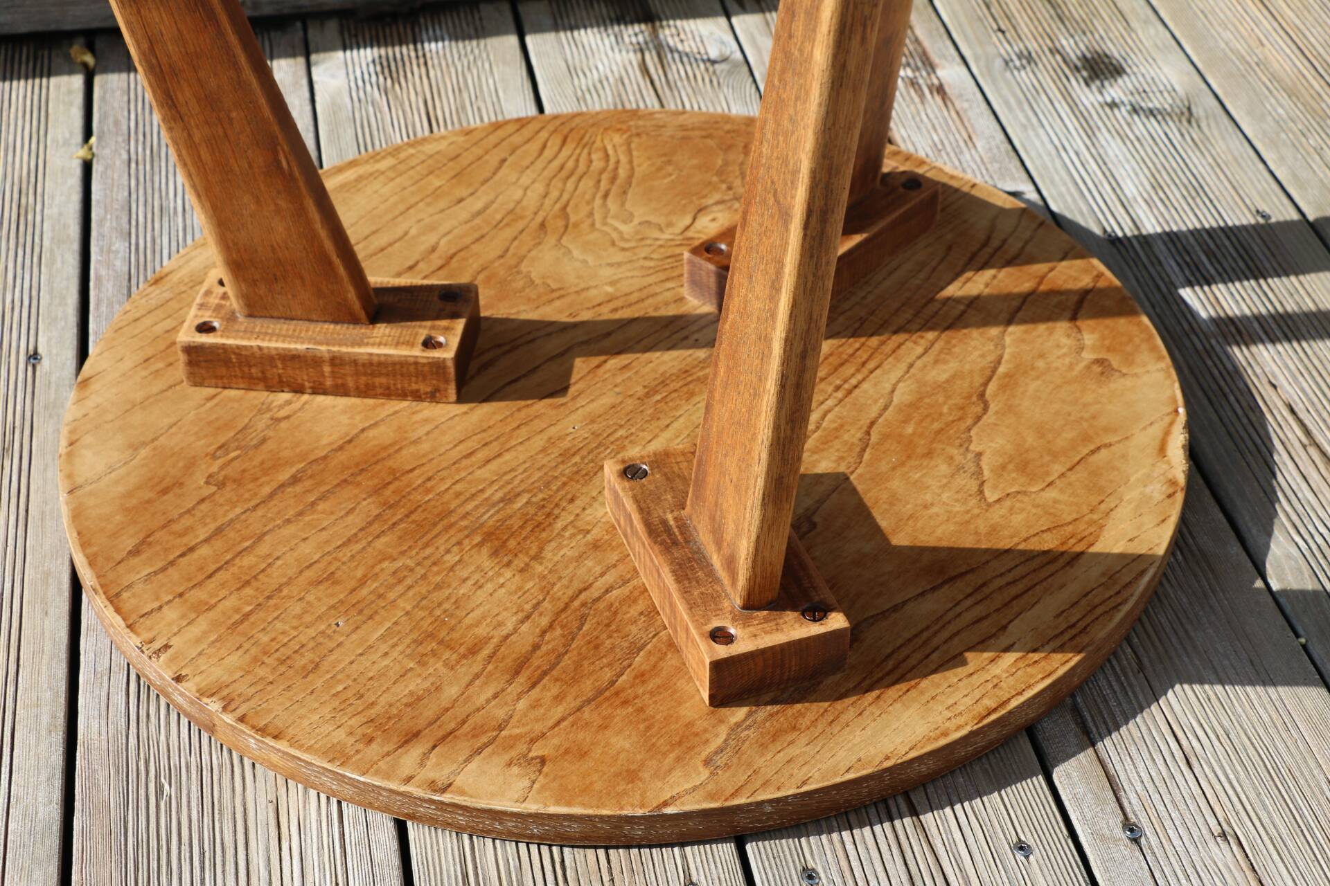 Table basse chêne tripode 600mm