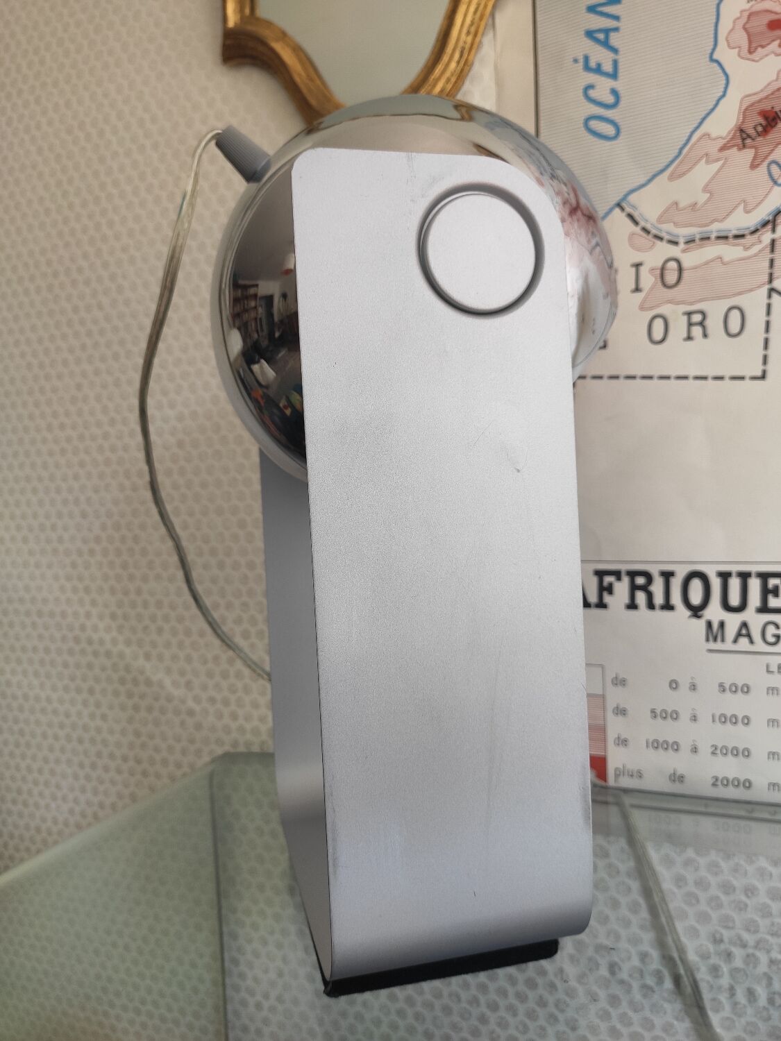 Massive Eyeball chrome ball lamp