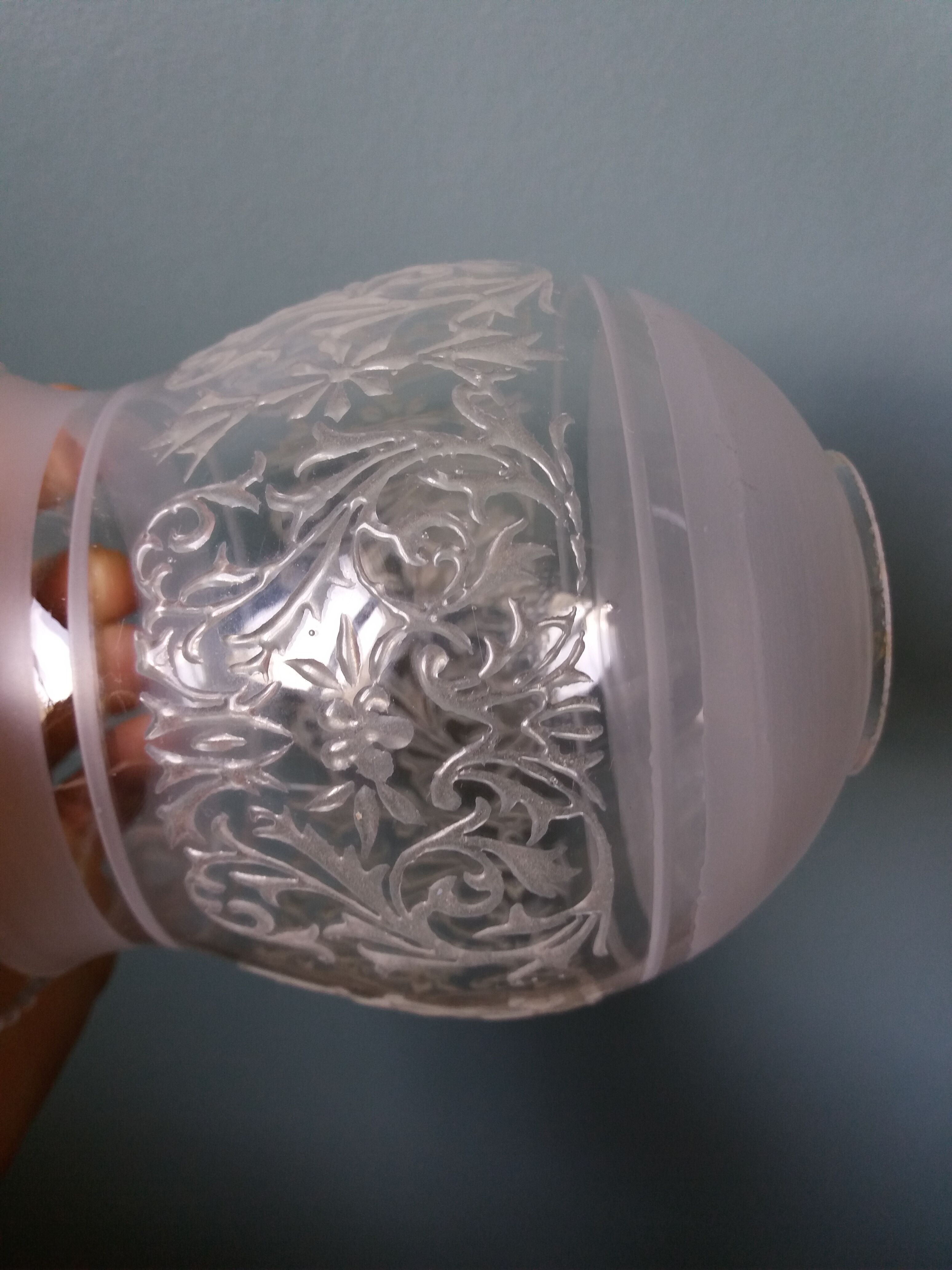 Tulip lampshade blown glass wall lamp