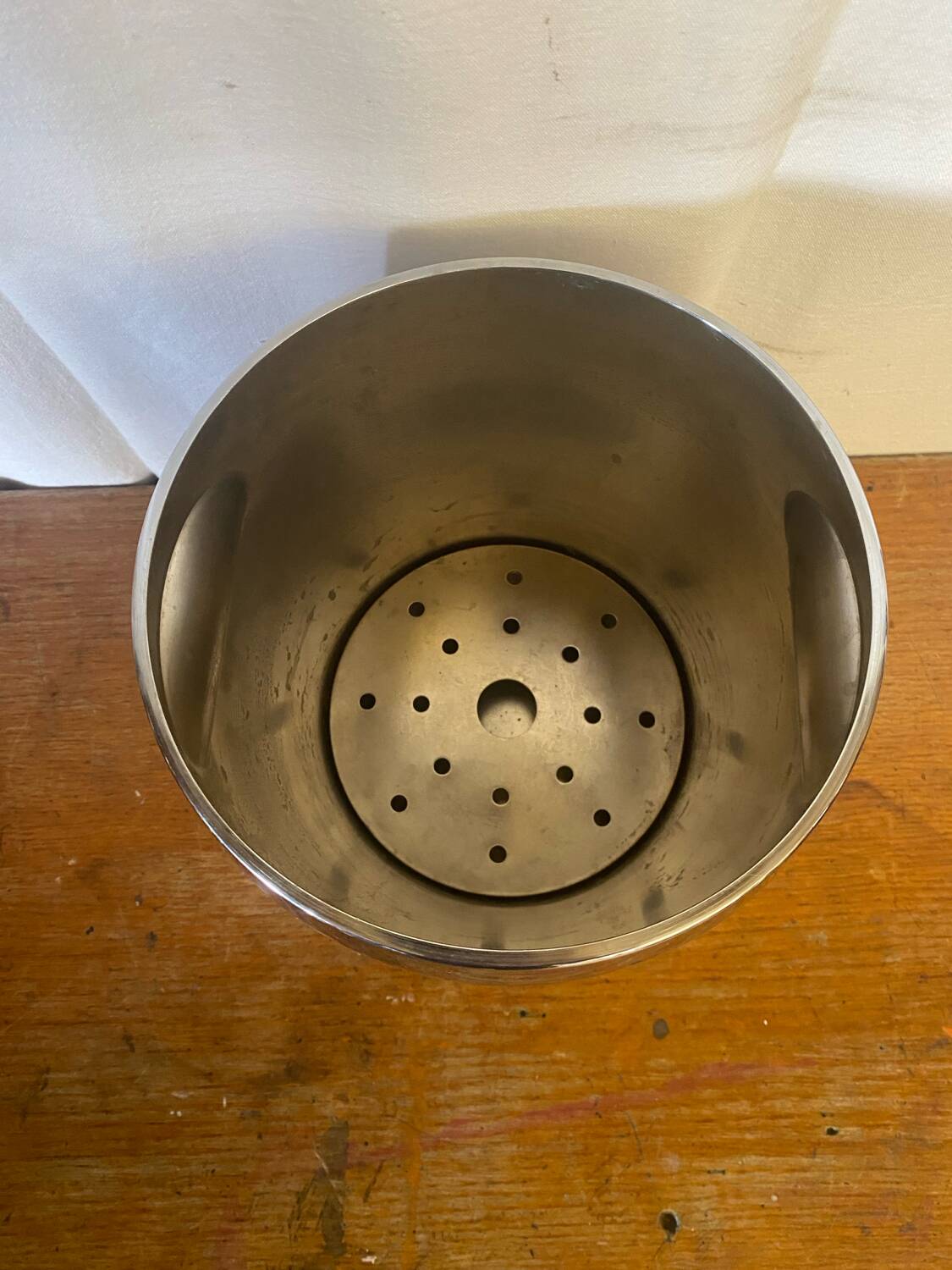 Vintage Alessi Champagne Bucket, Model 872, Polished Stainless Steel, Made in Italy