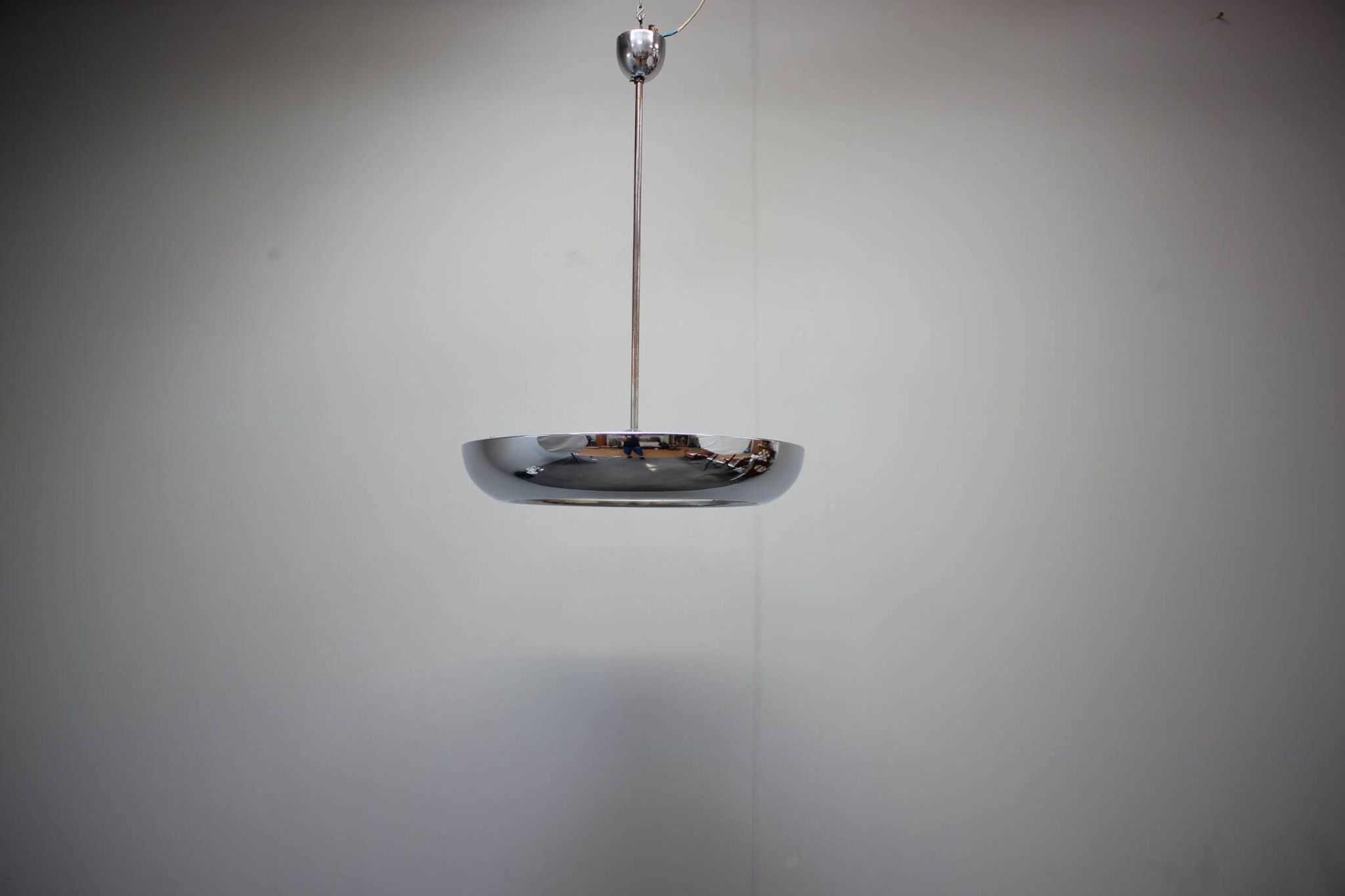 Bauhaus UFO pendant lamp by Josef Hurka for Napako, 1930s