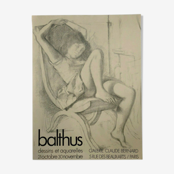 Balthus Pierre Klossowski 1971 lithographie offset