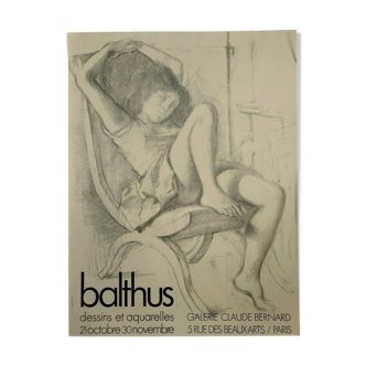 Balthus Pierre Klossowski 1971 lithographie offset