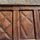 Antique wood headboard