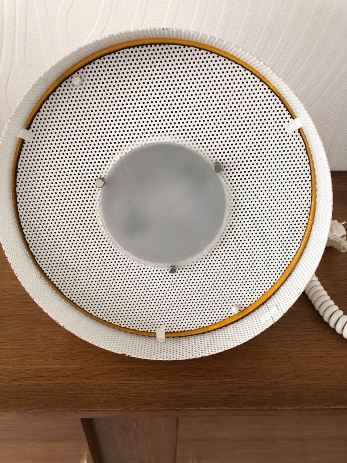 Vintage yellow Cubi Spot industrial pendant light