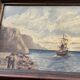 Tableau ancien 1900 signé R. Argivier – Scène maritime