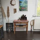 Small Vintage Workshop Table - Console Table