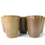 5 coffee cups of Digoin in sandstone