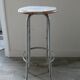 Wooden and metal high stool, 1960s