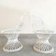 Quatre chaises peacock fibre de verre