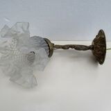 Bronze wall lamp + tulip lampshade