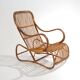 Fauteuil en rotin, années 1950