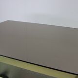 Seventies design bar cabinet by Harvey Guzzini for Stilglass Donati