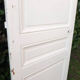 Communication door H218.5xL80cm, old panelled and moulded.