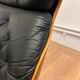XL Extraordinary design Bent plywood Lounge Chair and Ottoman in rosewood -1960s