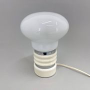 Mid-century Metal & Milk Glass Table Lamp, Italy