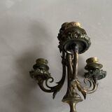Old metal candlestick
