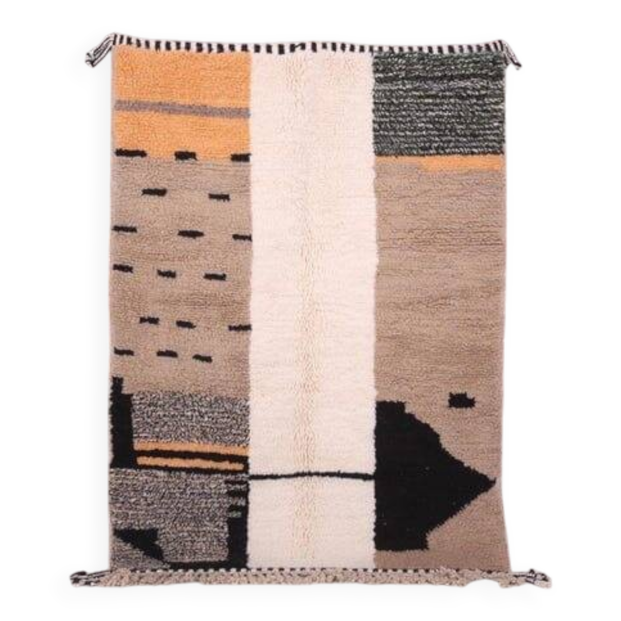 Handmade Berber wool rug from the Atlas, size 1.5/2.5 m.