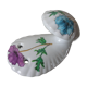 Old coat hook in porcelain of Paris floral decoration anemone retro decoration