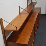 Teak wall unit by Poul Cadovious