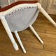 Set of 4 Louis XVI style medallion chairs in lacquered wood and cane