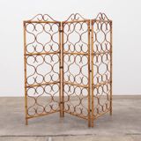 Vintage Rattan room divider or room divider made in Italy 1960