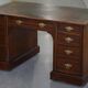 Rare bureau partenaires double caisson Hampton & Son Pall Mall bois dur
