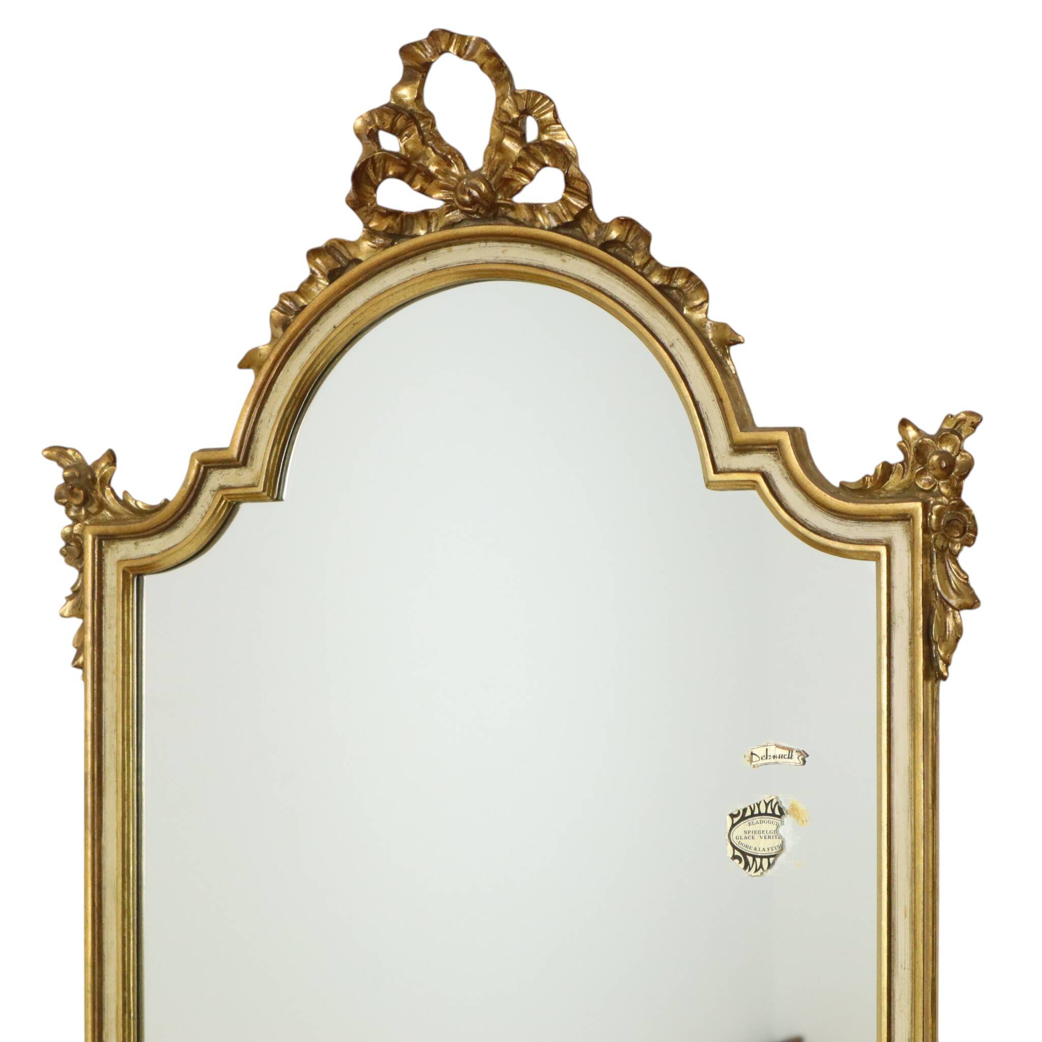 Baroque Style Deknudt Gold Leaf Mirror Classic Design 108cm