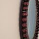 Miroir vintage bohème en perles de bois