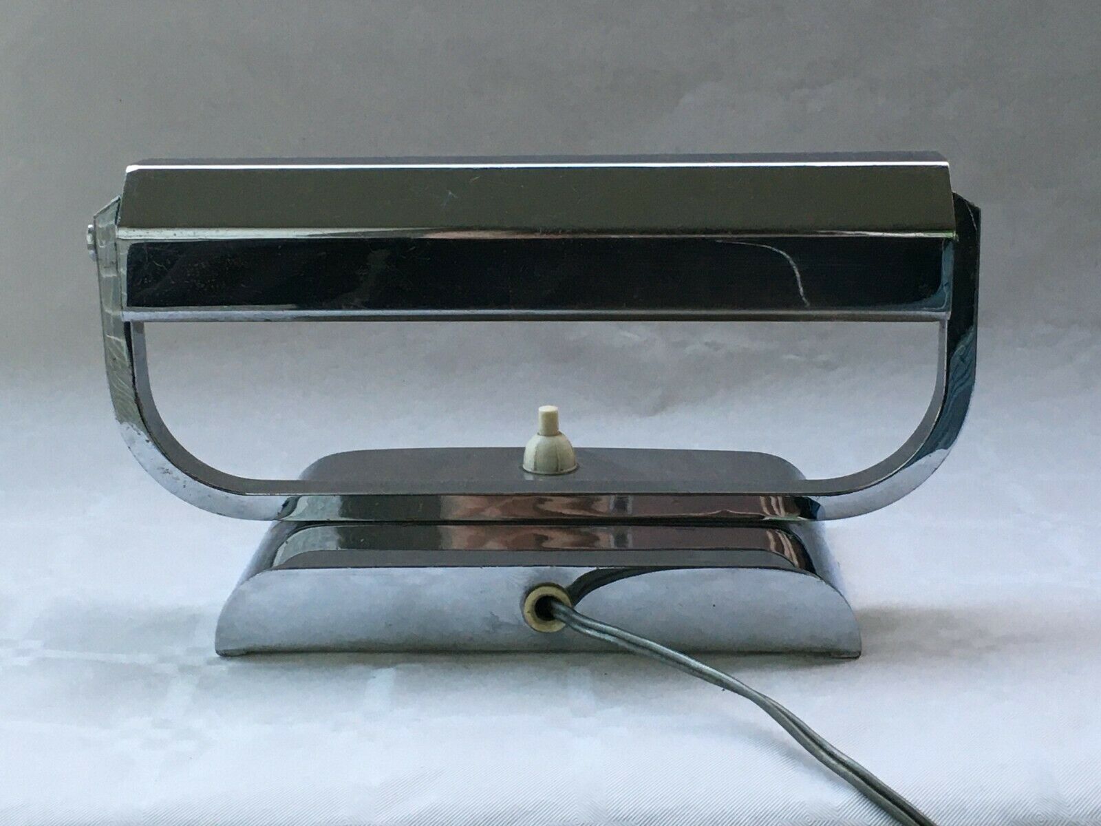 Chrome metal desk lamp 1930/40