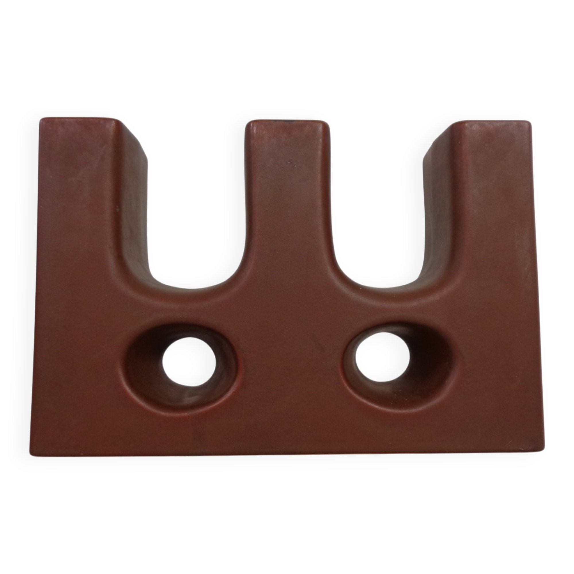 Dutch studio ceramic vase by Marius & Hugo Van Woerden for Vest Keramiek, 1970s