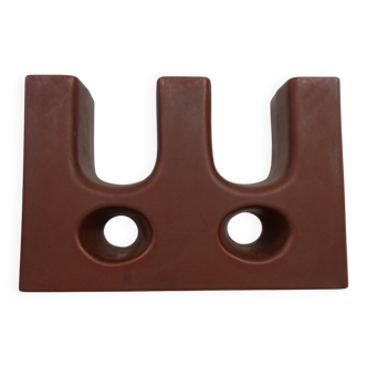 Dutch studio ceramic vase by Marius & Hugo Van Woerden for Vest Keramiek, 1970s