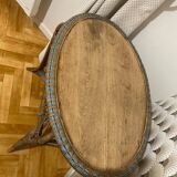 oval rattan table