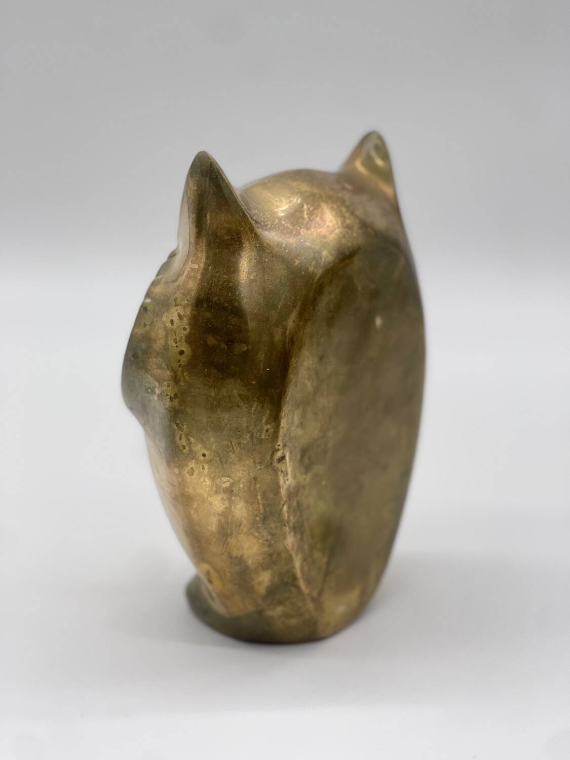 Owl statue / Bronze bookend owl - France Regina 1960