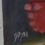 Tableau "Nude Cubist" HST signed Gleyse