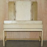Chinoiserie dressing table in walnut with stool