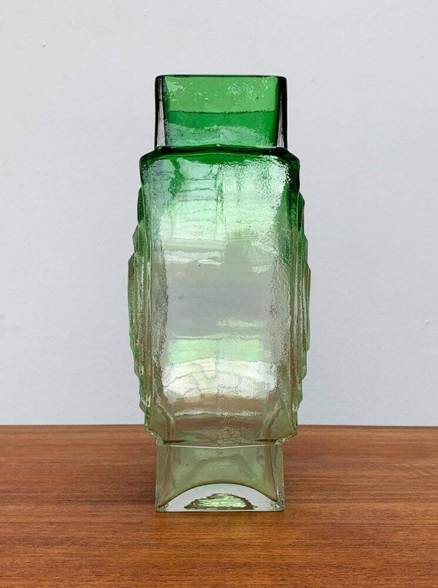 Vintage Finnish glass vase by Kaj Blomqvist for Kumela