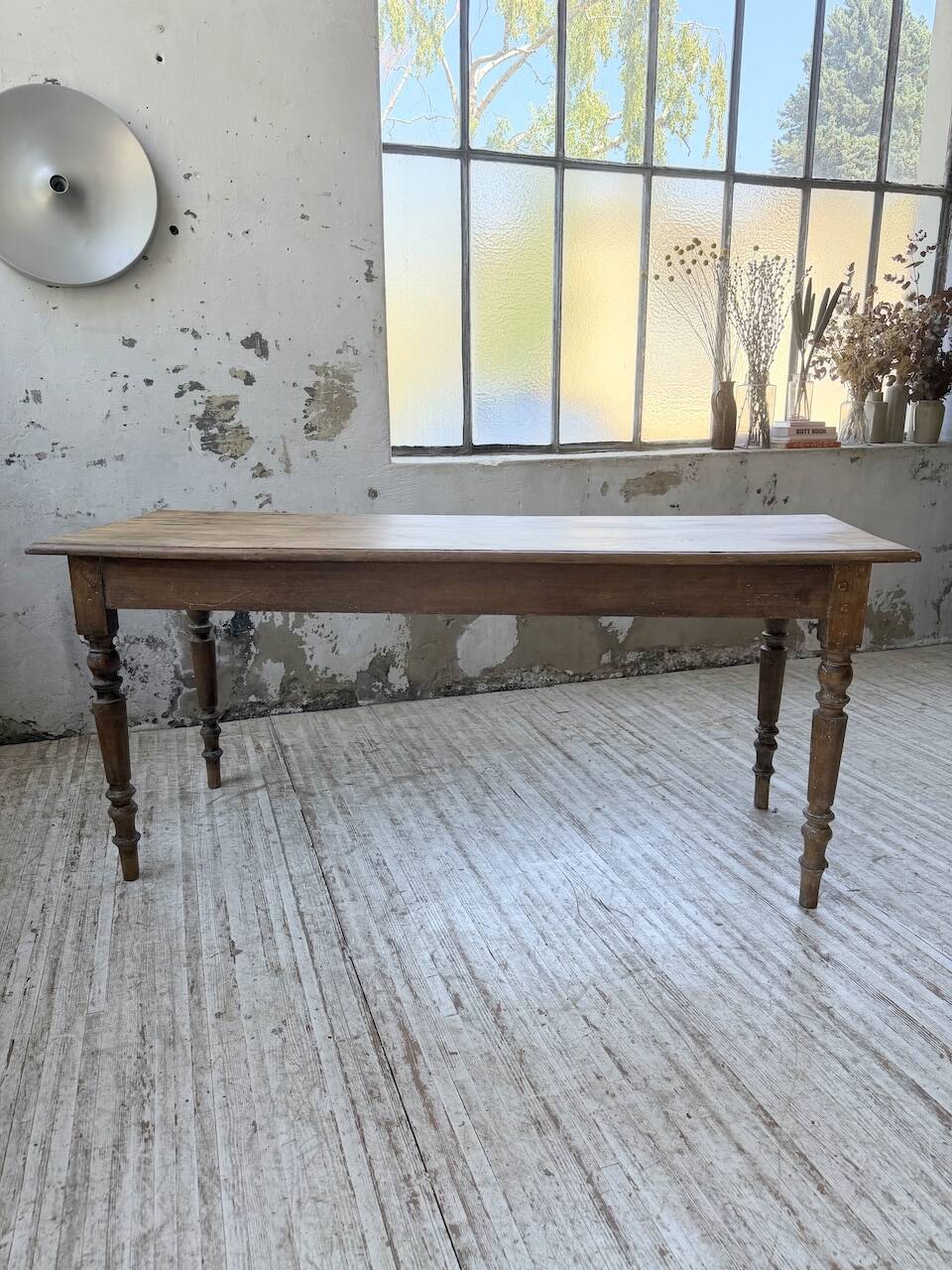 Table de ferme, bistrot en hêtre 1900