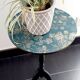 Vintage pedestal table restyled, antique pedestal table