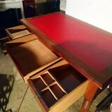Louis Philippe style walnut desk.