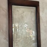 Etched glass door, 1890s