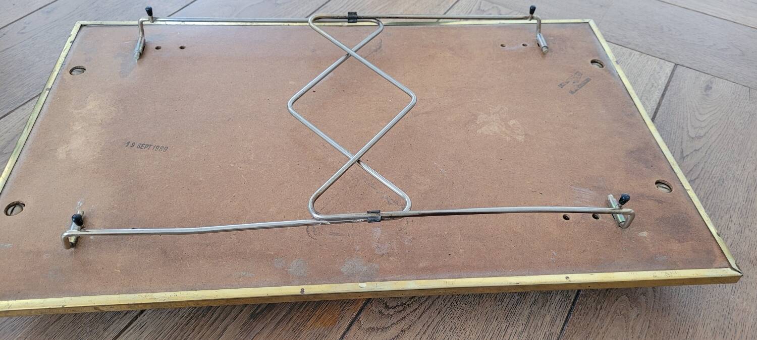 Folding breakfast tray