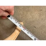 Italian Artisanal Little White Sofa in Natural Wood