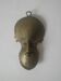 Brass mask wall sculpture African art handmade ethnic tribal decorative object