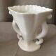 Pair of mariee vases in paris porcelain with floral decoration