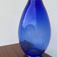 Large vintage cobalt blue blown glass vase