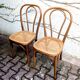 Cane and bentwood chairs