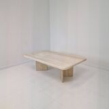 Rectangle Travertine Coffee or Side Table, Italy 1980's