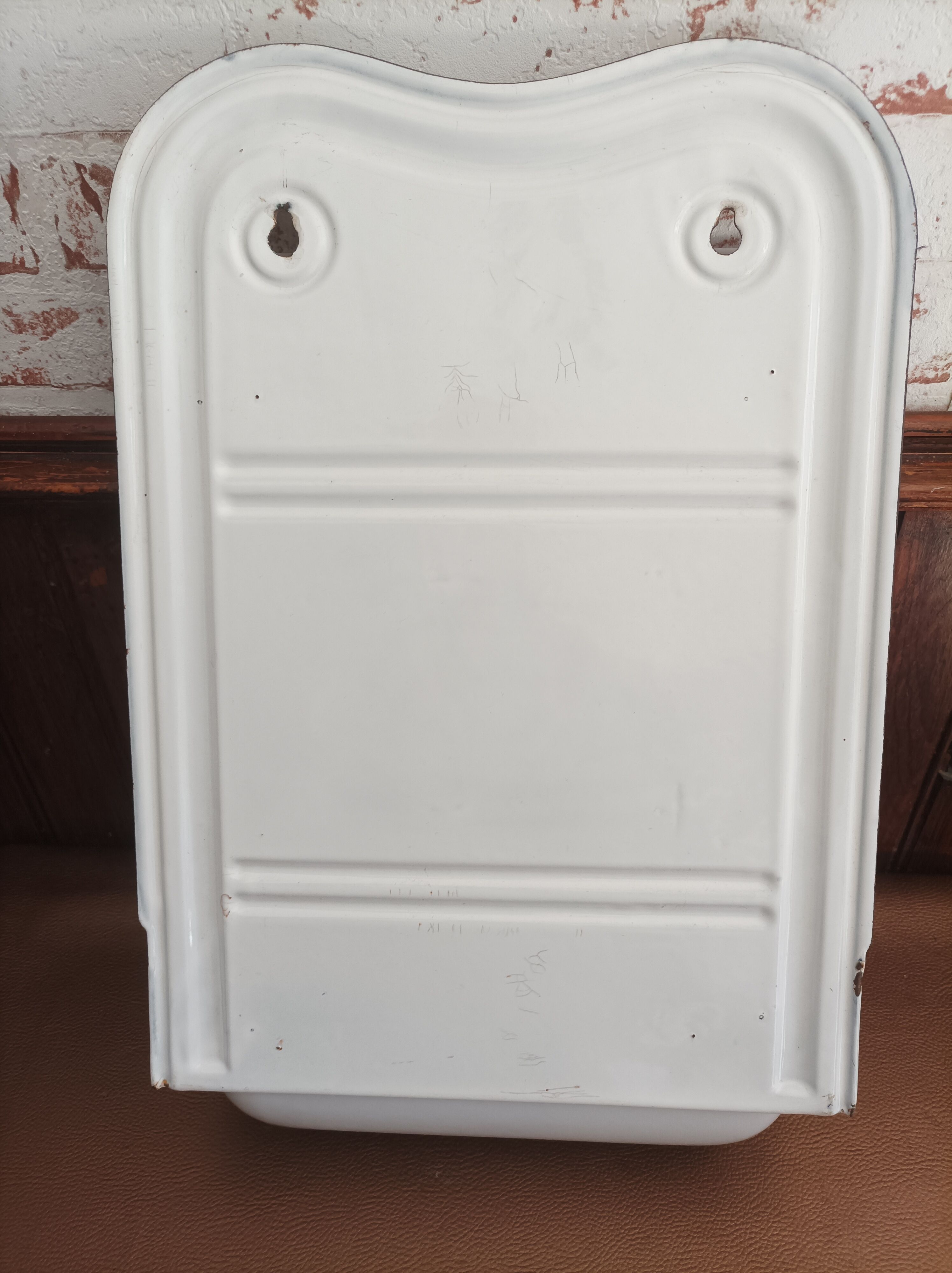 Porte ustensiles de cuisine tôle émaillée bleu