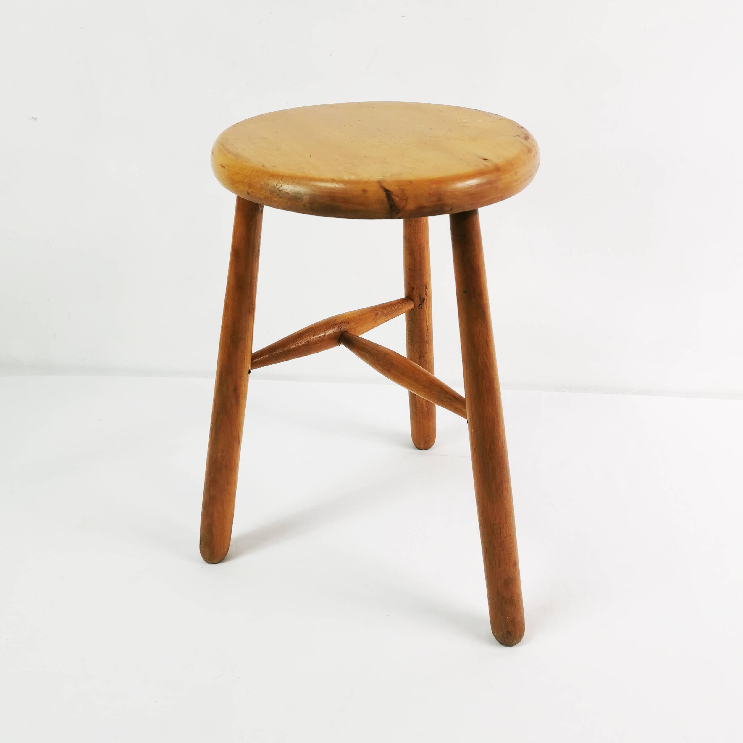 Mid Century tripod stool, Denmark, 1960s